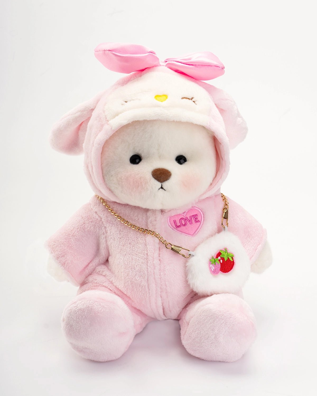 Ursulet Handmade Premium cu Hainute Personalizabile - FluffyCuddle -