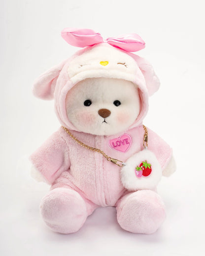 Ursulet Handmade Premium cu Hainute Personalizabile - FluffyCuddle - 